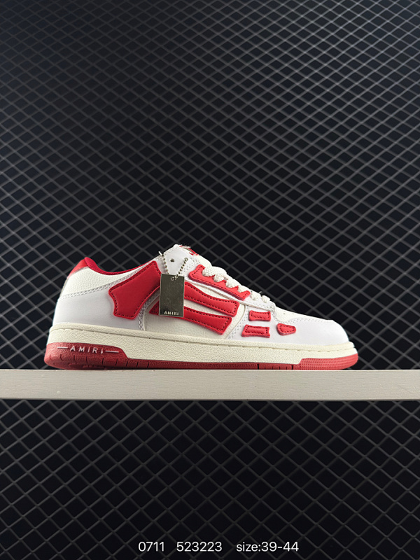 115 AMIRI Skeleton High 骨骼鞋 -Skel top Sneakers低帮 洛杉矶街头之王 高奢·埃米尔 原装裸鞋级 区分市面所有在售版本  正确鞋舌外翻细节 正确骨头形状  正