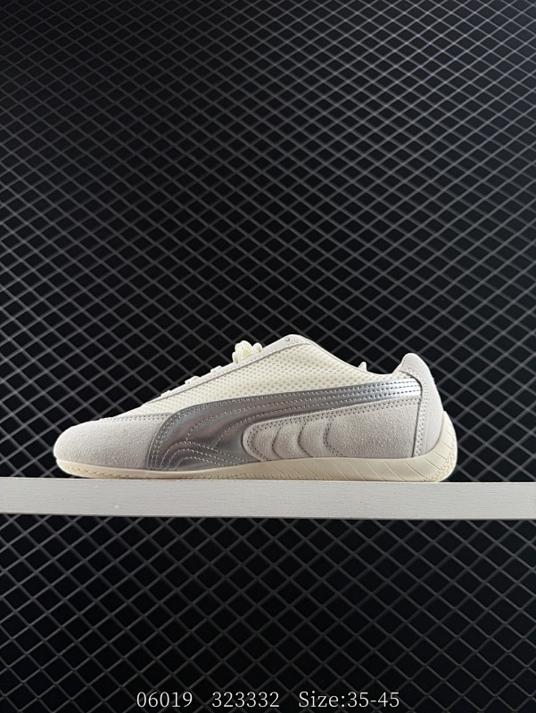 160 Puma Speedcet OG  彪马低帮复古运动休闲赛车跑鞋  以趣味十足又前卫复古的设计引领潮流，将赛道精神融入街头时尚，开启前卫竞速之旅。融入经典配色，主打前卫复古风。鞋款的鞋侧以复古