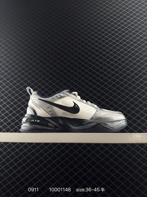 240 Nike Air Monarch M2K 复古单品 复古潮流优质皮革打造鞋面，夸张流线极符 风靡老爹元素  外形延续当下潮流得未来感老爹鞋 设计干净配色风格也带有浓郁的复古感受 极为独特