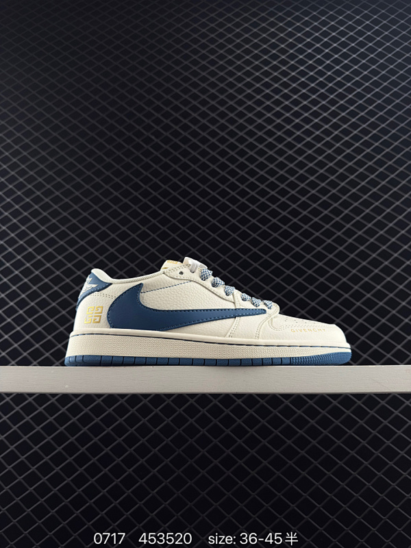 100 AJ1倒勾Travis Scott x Air Jordan 1 ” Reverse Mocha “ AJ1乔1 TS 闪电 联名倒钩 低帮文化篮球鞋 完美品质出货 细节如图所示  鞋面切割工