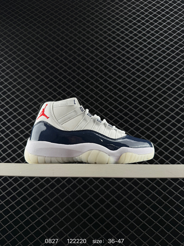 100 耐克Air Jordan 11 “Concord”AJ11高帮运动实战篮球鞋“21版黑大魔王” 货号：378037-123 尺码：36～ 47 ID:122220