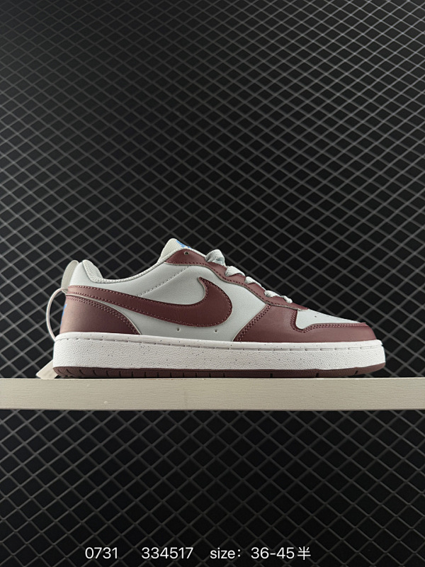 85 真标✅耐克 NIKE COURT BOROUGH LOW 低帮百搭透气休闲运动板鞋 经典耐用的设计 兼顾舒适脚感和出众风范 演绎匠心之作 结构性的支撑贴合感结合复古篮球设计 塑就场外全明星风范