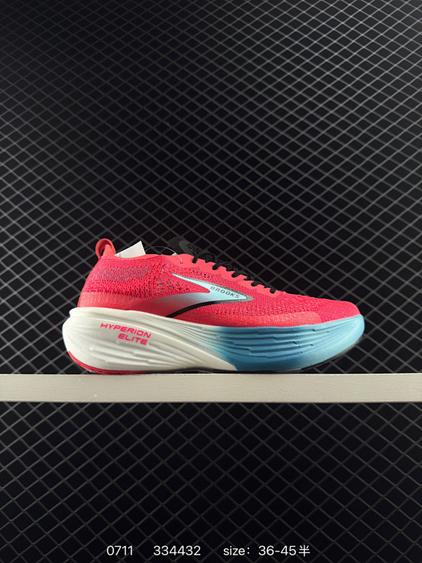 160 【新品公司级】独家新款 布鲁克斯（BROOKS）龙卷风Hyperion Elite 4PB碳板跑鞋 老爹鞋 厚底增高缓震慢跑鞋，Brooks Hyperion Elite 4采用了精密编织