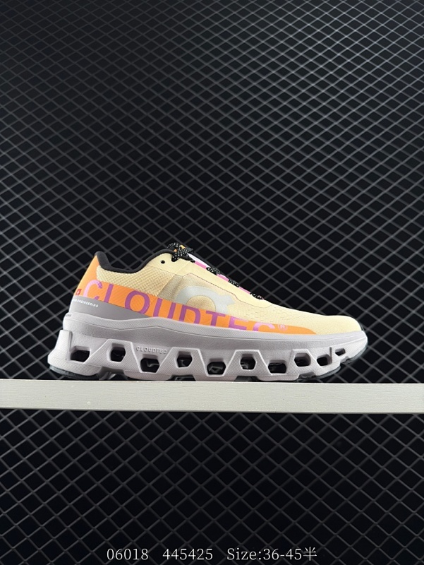 125 公司级✅On Cloudmonster 昂跑 户外街头机能风新兴品牌轻便低帮跑步鞋 首发实拍鞋款以网球为灵感的运动休闲鞋 大胆的复古外观与革新科技融合 助力运动生活的活力探索  货号：61.9