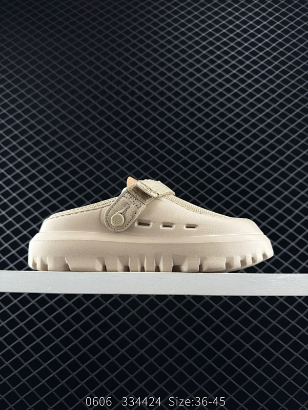 120 UGG 凉鞋 时尚百搭单品凉鞋沙滩鞋 一脚蹬凉拖鞋。潮流元素宽版弹力后跟带设计，在休闲拖鞋和舒适便鞋中任意切换。 货号：1166912 Size：36-45