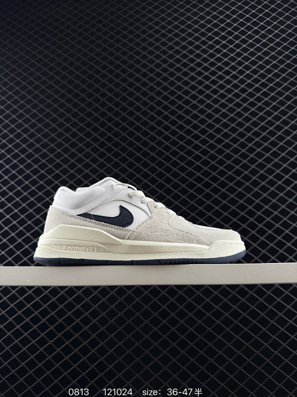 120 耐克 Nike Air Jordan Stadium AJ90 潮流运动板鞋 aj90 充满了对TinkerHathield 原创设计的致敬 包括中足网状面板、前足外侧的鲨鱼齿轮廓、加垫鞋领和