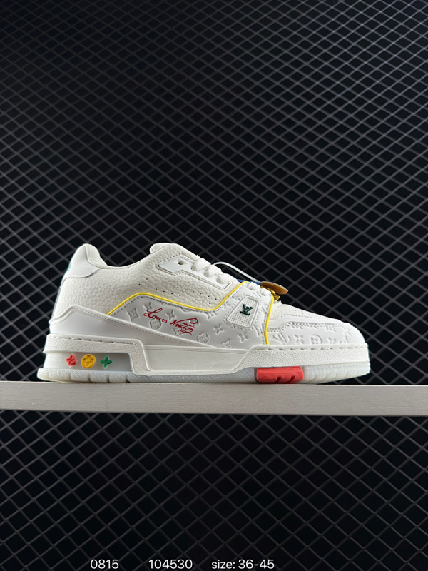 150 全新LV路易威登Louis Vuitton Trainer Sneaker Low休闲运动文化百搭板鞋  尺码:36～45 ID:104530  详情          ¥ 150