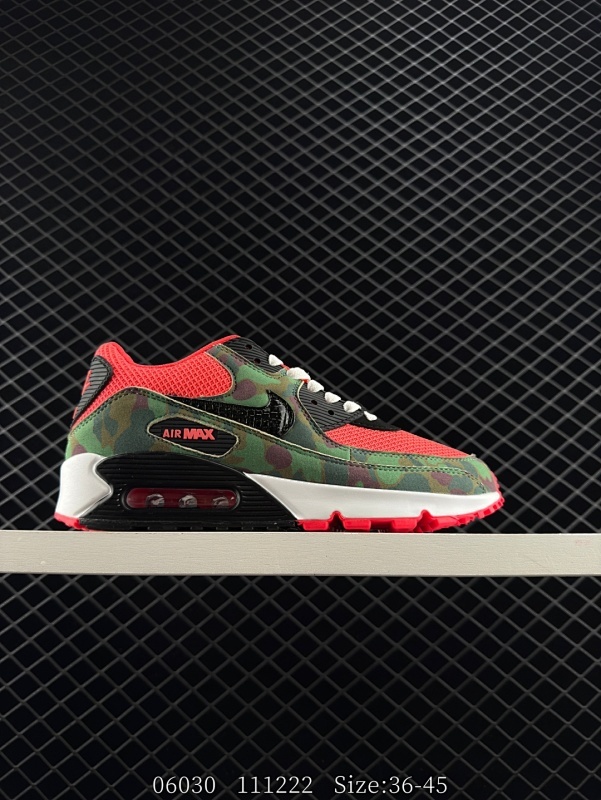 110 Nike Air Max 90 初代复古气垫百搭休闲运动慢跑鞋复古小气垫史上第一双可视气垫跑鞋 凭借着 Air max 气垫带来的舒适脚感和鞋面面料上的不断精进 才使得 Air max1在现如