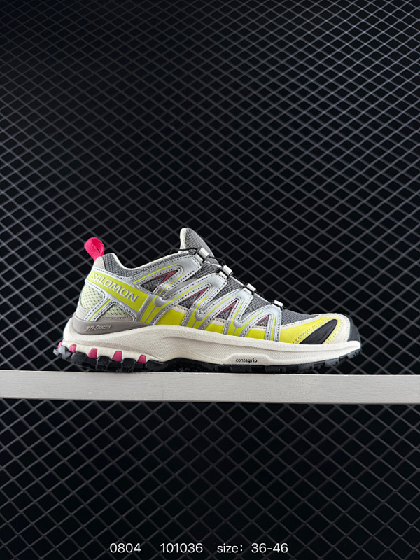 180 公司级✅Salomon XA PRO 3D萨洛蒙户外越野跑鞋 鞋面采用SENSIFIT贴合技术 全方位贴合包裹脚型 鞋跟部鞋底牵引设计 提供强大的抓地性能 更适应野外崎岖不平的道路 其3D A