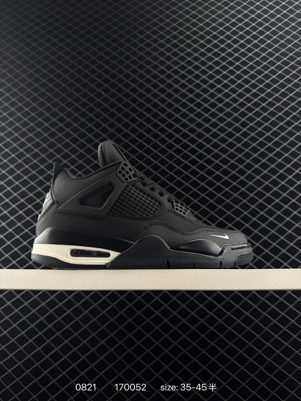 260 乔丹Air Jordan 4 Retro 耐克迈克尔·乔丹AJ4代中帮复古休闲运动文化篮球鞋原厂材料TPU超Q弹网格材质 缜密拉帮及中底钢印细节 组合开窗式气垫大底 尺码： 36 36.5 3