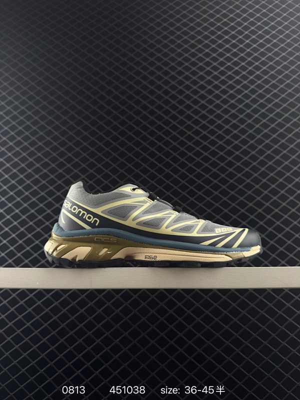 190 Salomon XT-6 Recut 元祖灰 萨洛蒙机能风户外越野跑鞋 实拍上架 鞋面采用SENSIFIT贴合技术 全方位贴合包裹脚型 鞋跟部鞋底牵引设计 提供强大的抓地性能 更适应野外崎岖不