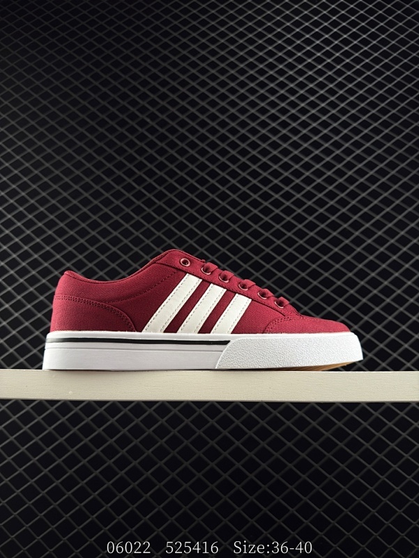 80 ADIDAS 阿迪达斯 GVP CANVAS STR 男女鞋 网球文化鞋 校园板鞋 低帮系带 帆布鞋 三叶草运动鞋 EVA中底轻质而且舒适，全橡胶大底经久耐用，鞋面采用帆布的材质，帆布鞋面增加了