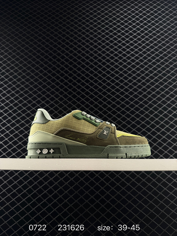 130 ✅Louis Vuitton Trainer Sneaker Low 全新 LV 路易威登 休闲运动文化百搭板鞋 ！ ID:231626 Size:39～45  详情          ¥ 1