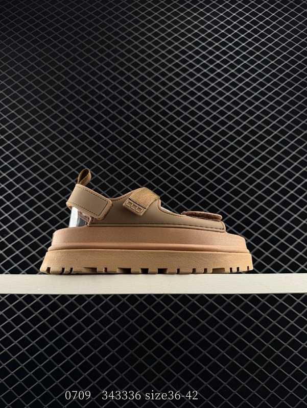 180 UGG 魔术贴拖鞋凉鞋夏季百搭凉拖软底防滑沙滩加厚底休闲高雅凉鞋 UGG凉鞋款式真的很nice，老少皆宜鞋底采用的是超级无敌轻便的EVA发泡，U家的经典材质一个字就是“轻”带你享受不一样的裸感