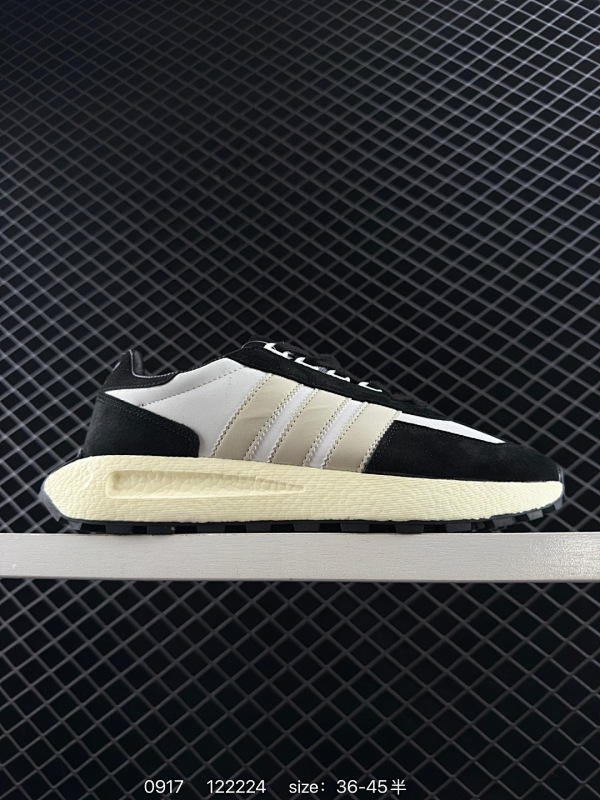 120 Adidas/阿迪达斯 男女鞋真标真爆材质，原楦原纸版开发版型，采用台产环保牛剖革组合固色翻毛皮鞋面材质，中底嵌入Boost爆米花缓震颗粒物料❗️全新复古混合鞋型，阿迪达斯Adidas Ori