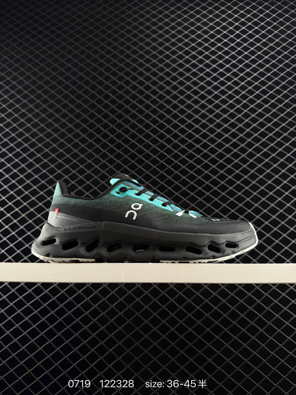 140 On昂跑 Cloudtilt 时尚舒适耐磨 低帮跑步鞋 男款 黑绿 尺码：如图 编码：122328  详情          ¥ 140