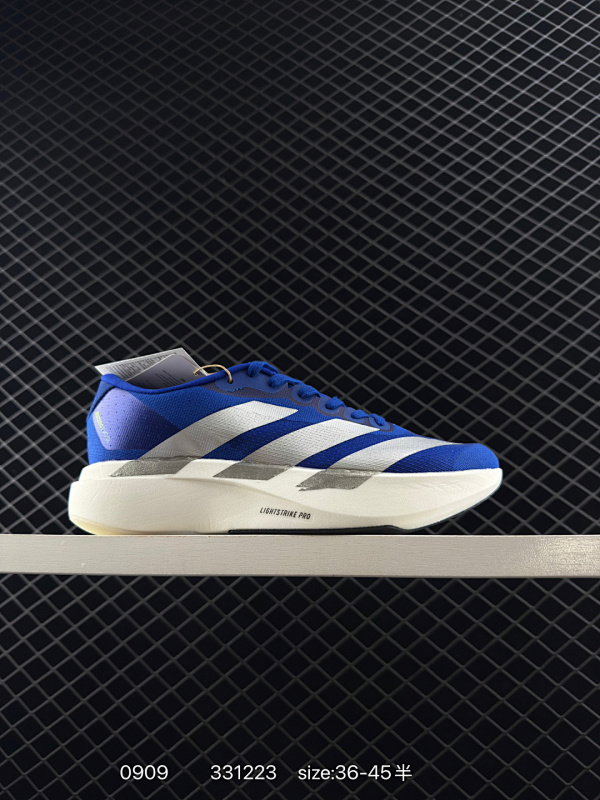 115 公司级✅Adidas Adizero Evo SL 舒适百搭防滑耐磨 低帮 休闲跑步鞋 货号:JS4506 尺码:36 36.5 37 38 38.5 39 40 40.5 41 42 42.