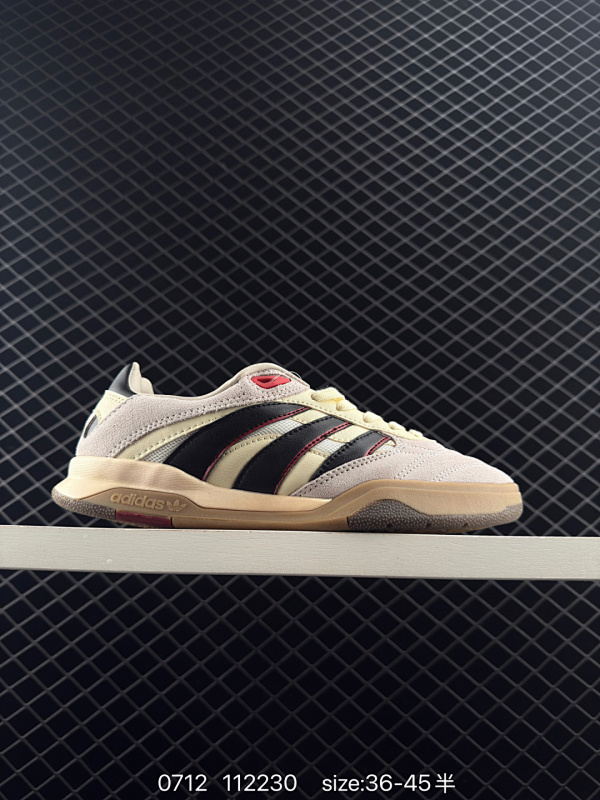 150 真标✅Adidas Originals Predator Mundial 皮革 阿迪达斯经典融合 大胆创新 防滑耐磨 低帮 生活休闲鞋 货号:IH5499 尺码:如图 编码：112230 全文