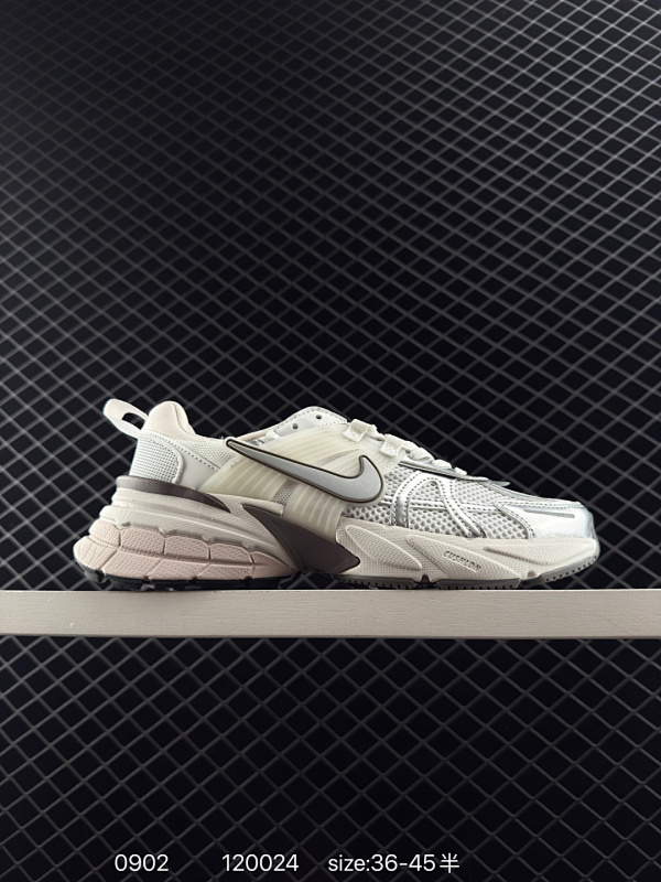 120 NK Wmns V2K Runtekk Low”Fossil Color“复古潮系列未来复古老爹风百搭休闲运动慢跑鞋“乳白黑” 货号：FD0736-101 尺码：看图所示 编码：120024