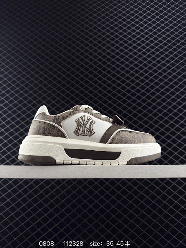 140 MLB Chunky Liner MID人气单品学长鞋系列轻量增高厚底百搭休闲运动板鞋男女轻便胶鞋 高级街头休閒品牌鞋。MLB CHUNKY LINER 学长鞋是从击球手打出的酷炫直击球中获得