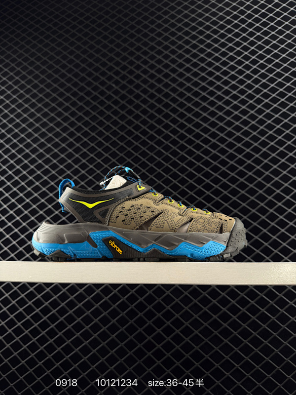 170 HOKA ONE ONE VIBRAM TOR TRAFA 舒适 防滑透气 户外机能山地溯溪鞋 鞋型从外观就给人强烈的户外机能感 粗犷率性的厚底设计 继承了 HOKA ONE ONE 跑鞋 D