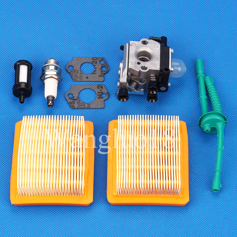 For Stihl MM55 MM55C Tiller Trimmer Carburetor Carb Air Fuel Filter