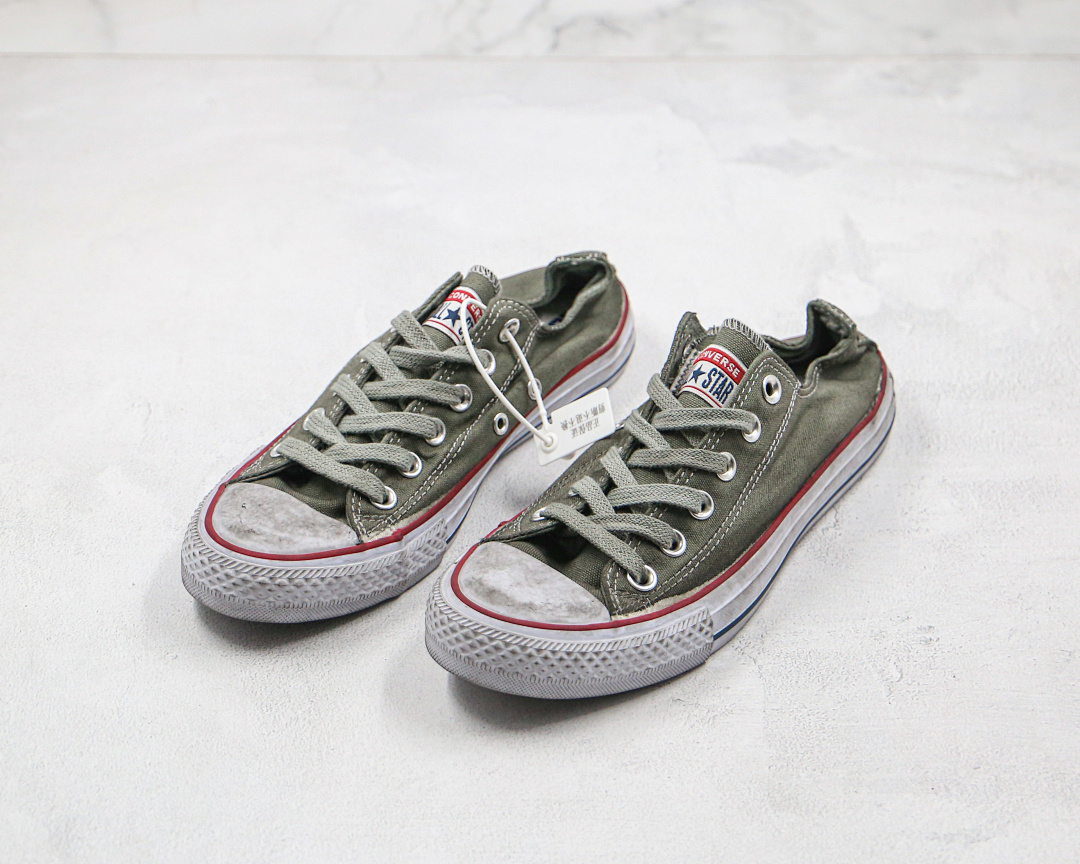 匡威 乞丐鞋 低帮 做旧烟熏脏脏鞋帆布鞋 货号:159541f converse all